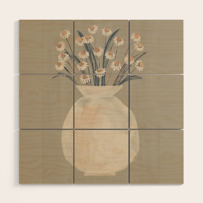 Flowers In A Vase 16 Wood Wall Art Gallery Image 2