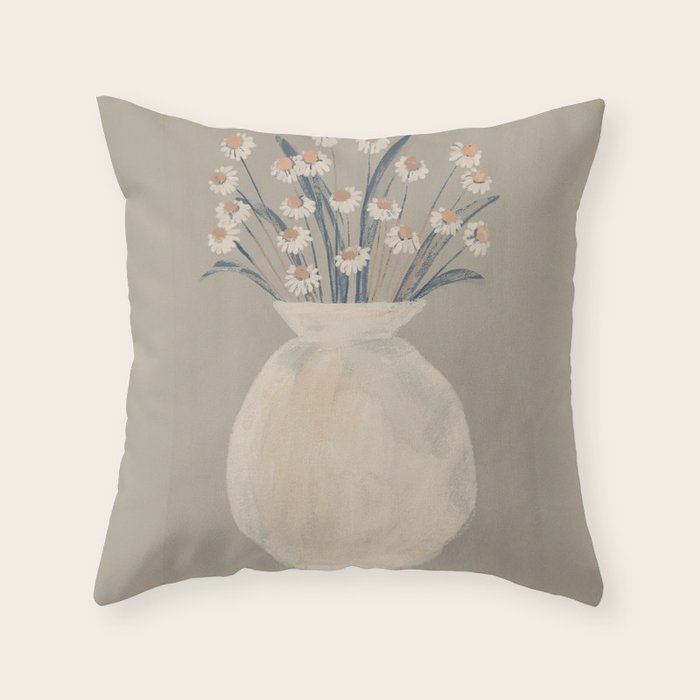 Flowers In A Vase 16 Throw Pillow Gallery Image 1