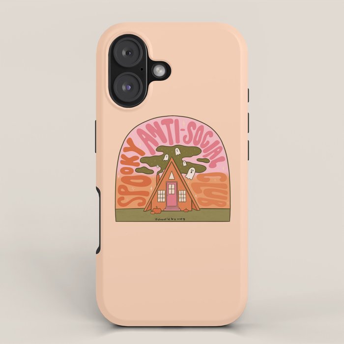 Spooky Anti-Social Club iPhone Case Gallery Image 1