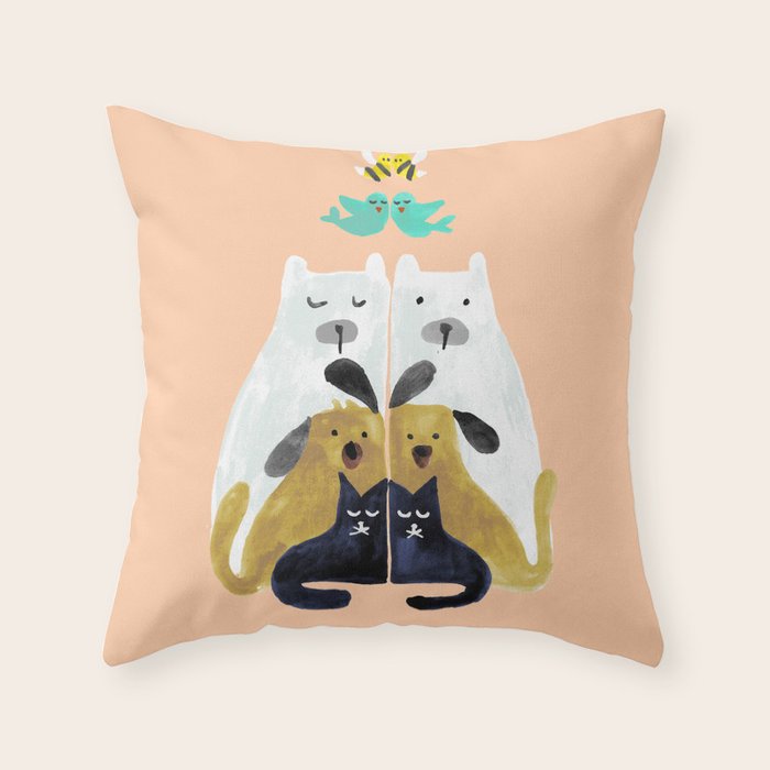 Let's get together Throw Pillow Gallery Image 6