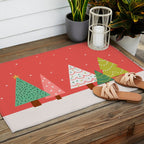 Holly Jolly Trees Outdoor Rug Gallery Image 2