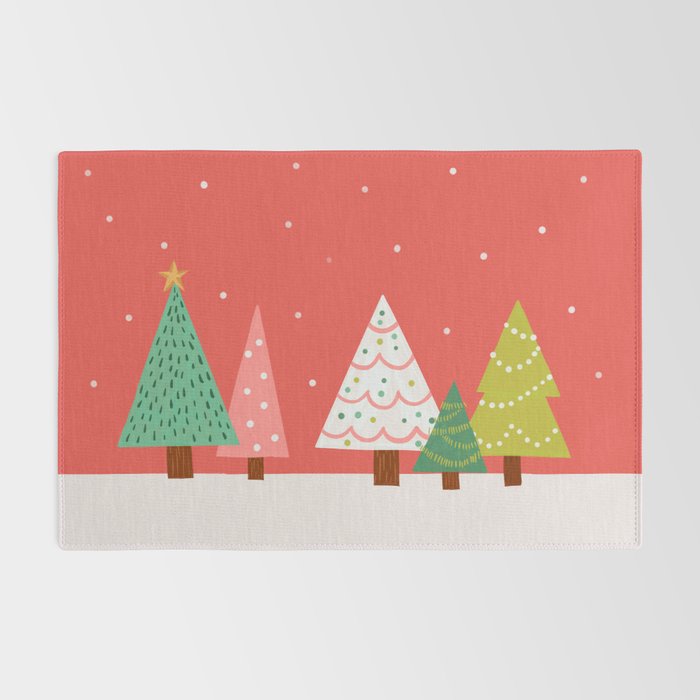 Holly Jolly Trees Rug Gallery Image 2