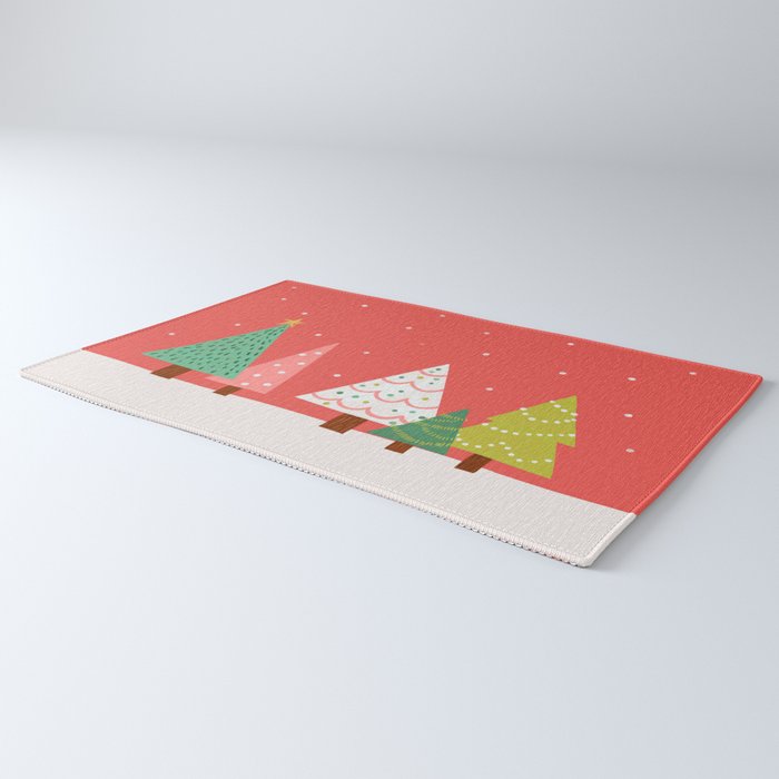 Holly Jolly Trees Rug Gallery Image 3