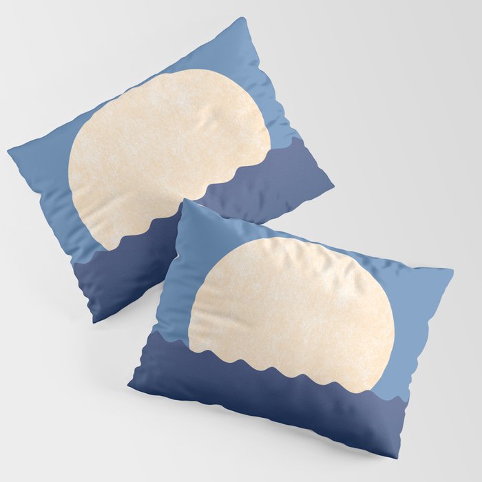 Moonrise Night Sky - Horizon Pillow Sham Gallery Image 1