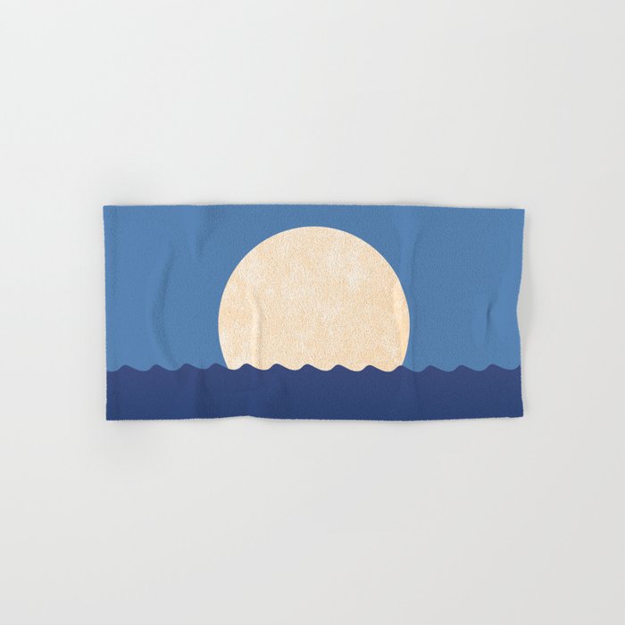Moonrise Night Sky - Horizon Bath Towel Gallery Image 1