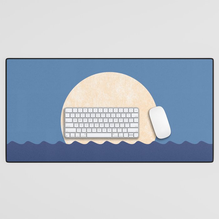 Moonrise Night Sky - Horizon Desk Mat Gallery Image 1