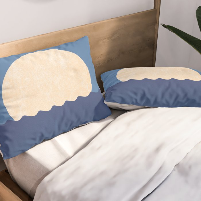 Moonrise Night Sky - Horizon Pillow Sham Gallery Image 2