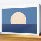 Moonrise Night Sky - Horizon Wall Mural Gallery Image 2