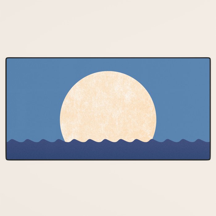 Moonrise Night Sky - Horizon Desk Mat Gallery Image 3