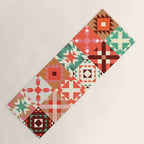 Winter Quilt Pattern no4 Yoga Mat Gallery Image 1