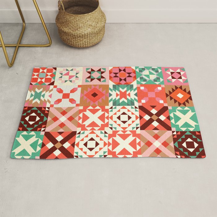 Winter Quilt Pattern no4 Rug Gallery Image 1