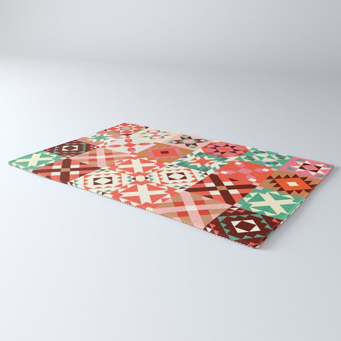Winter Quilt Pattern no4 Rug Gallery Image 3