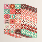 Winter Quilt Pattern no4 Wrapping Paper Gallery Image 3