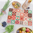 Winter Quilt Pattern no4 Cutting Board Gallery Image 2
