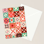 Winter Quilt Pattern no4 Stationery Card Gallery Image 2