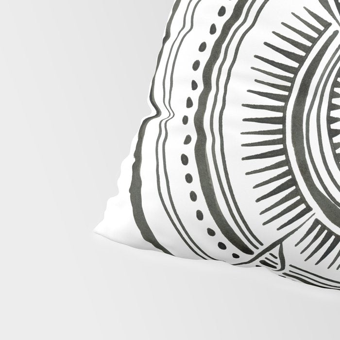 Quaking Aspen - Black Tree Rings Pillow Sham Gallery Image 4