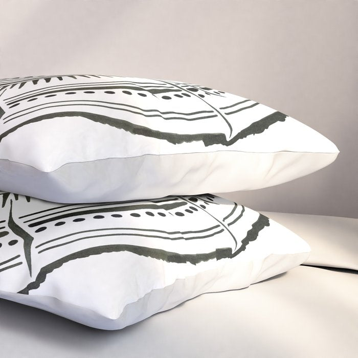 Quaking Aspen - Black Tree Rings Pillow Sham Gallery Image 3