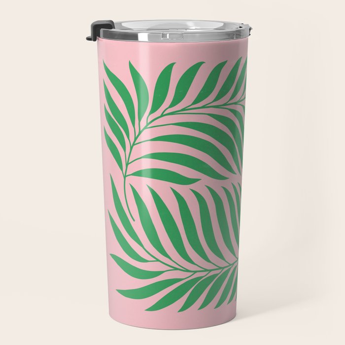 Two Ferns: Azalea & Ocean Green Travel Mug Gallery Image 3