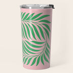 Two Ferns: Azalea & Ocean Green Travel Mug Gallery Image 2