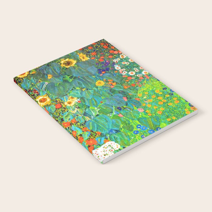 Gustav Klimt Garden with Sunflowers Notebook Gallery Image 1