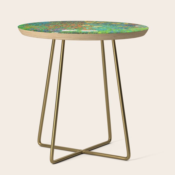 Gustav Klimt Garden with Sunflowers Side Table Gallery Image 1