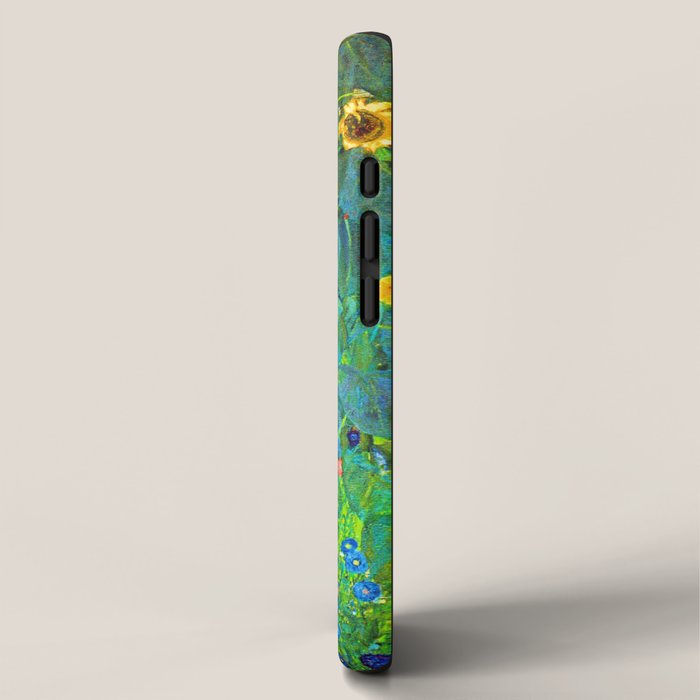 Gustav Klimt Garden with Sunflowers iPhone Case Gallery Image 2