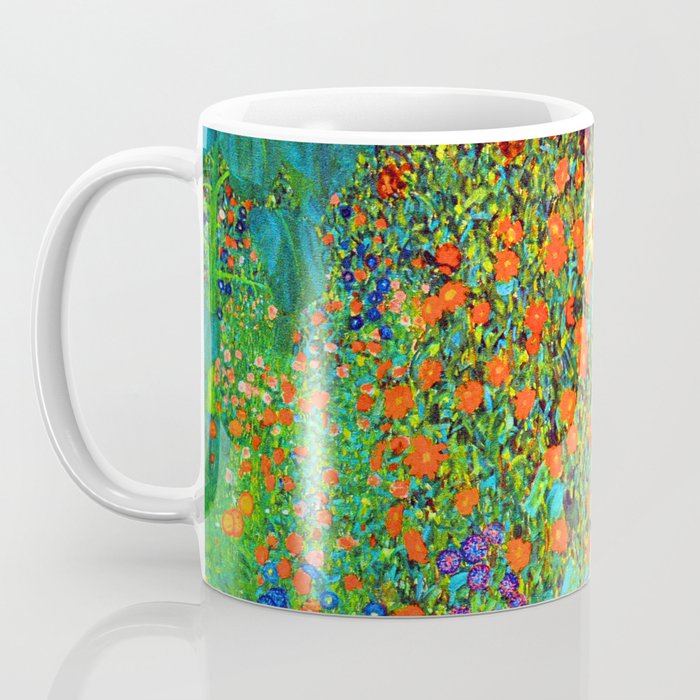 Gustav Klimt Garden with Sunflowers Coffee Mug Gallery Image 3