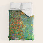 Gustav Klimt Garden with Sunflowers Comforter Gallery Image 6