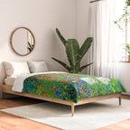 Gustav Klimt Garden with Sunflowers Comforter Gallery Image 2