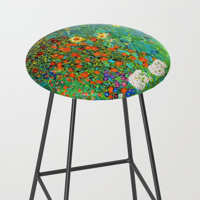 Gustav Klimt Garden with Sunflowers Stool Gallery Image 2