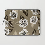 Mountain Wild Flowers - Sepia Laptop Sleeve Gallery Image 1