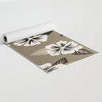 Mountain Wild Flowers - Sepia Yoga Mat Gallery Image 2