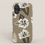 Mountain Wild Flowers - Sepia iPhone Case Gallery Image 1