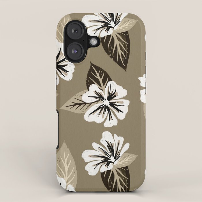 Mountain Wild Flowers - Sepia iPhone Case Gallery Image 1