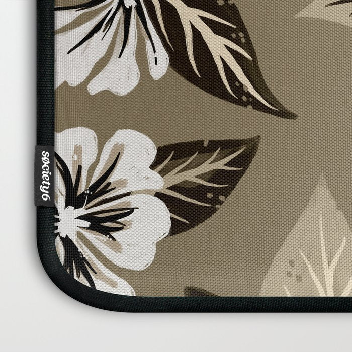 Mountain Wild Flowers - Sepia Laptop Sleeve Gallery Image 3