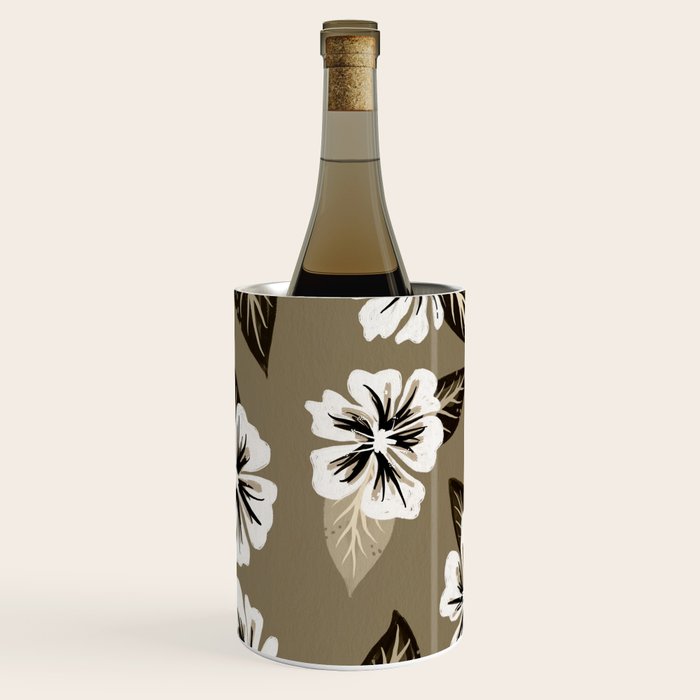 Mountain Wild Flowers - Sepia Wine Chiller Gallery Image 3