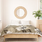 Mountain Wild Flowers - Sepia Duvet Cover Gallery Image 3