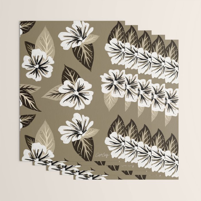 Mountain Wild Flowers - Sepia Wrapping Paper Gallery Image 3