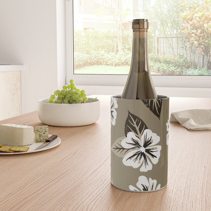 Mountain Wild Flowers - Sepia Wine Chiller Gallery Image 4