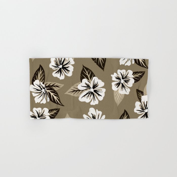 Mountain Wild Flowers - Sepia Bath Towel Gallery Image 1