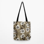 Mountain Wild Flowers - Sepia Tote Bag Gallery Image 2