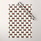 Mister Bones (White Christmas) Wrapping Paper Gallery Image 1