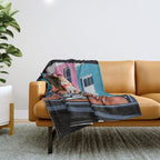 Vintage LA Throw Blanket Gallery Image 1