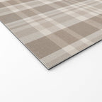 Checkered, Plaid Prints, Warm Brown Welcome Mat Gallery Image 2