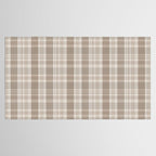 Checkered, Plaid Prints, Warm Brown Tablecloth Gallery Image 2