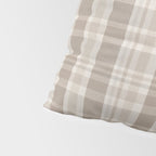 Checkered, Plaid Prints, Warm Brown Pillow Sham Gallery Image 4