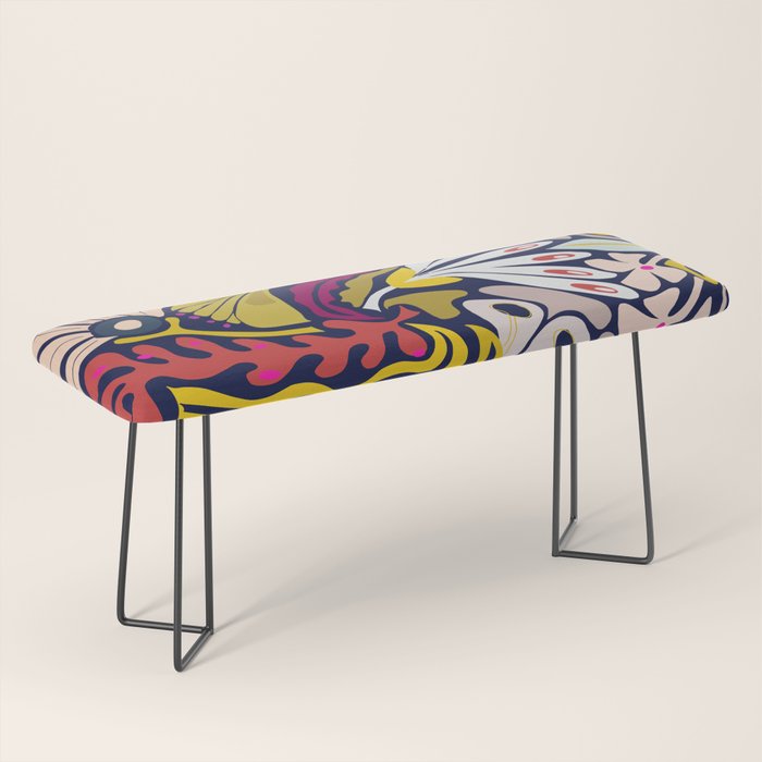 Playful flowers illustration Bench Gallery Image 1