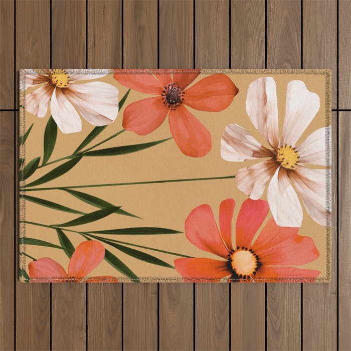 Pastel Petal Symphony Outdoor Rug Gallery Image 1