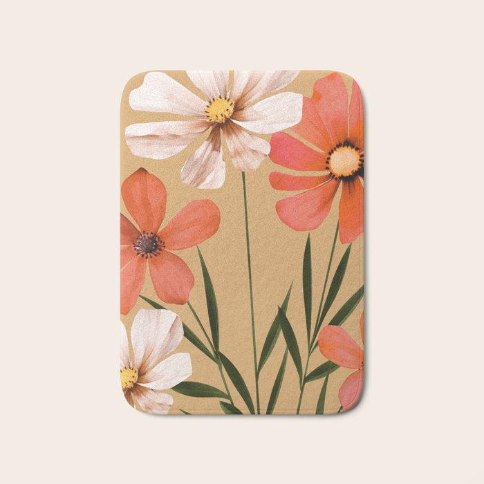 Pastel Petal Symphony Bath Mat Gallery Image 1