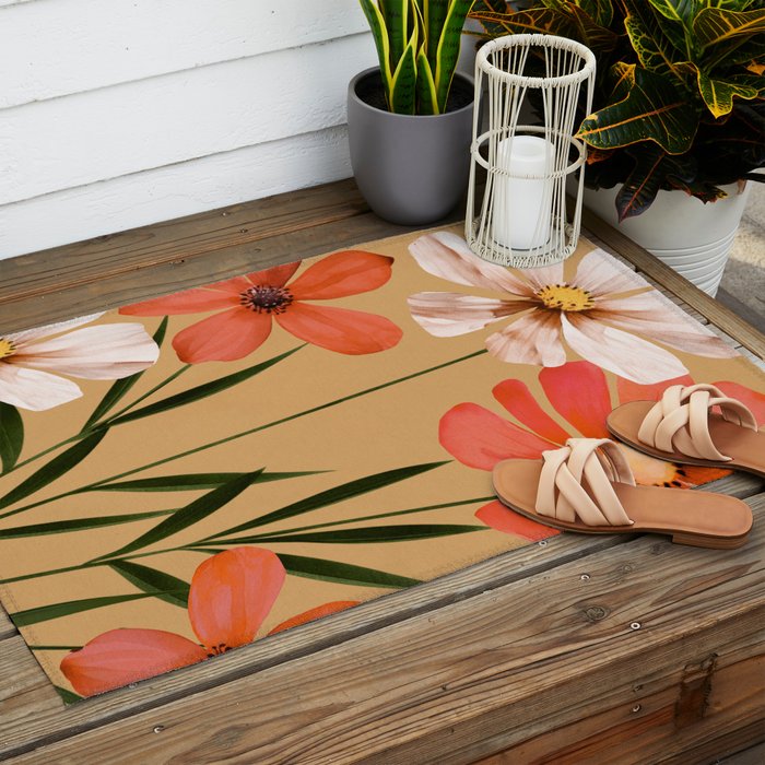Pastel Petal Symphony Outdoor Rug Gallery Image 2